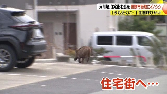 住宅街へ