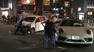 “コリアンタウン”で事故　車2台が出合い頭に…