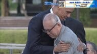 被爆者 森 重昭さん 88歳 逝く　2016年平和公園でオバマ大統領と抱擁