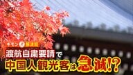 「紅葉見頃迎えた京都」渡航自粛要請で中国人観光客急減！？富裕層と中間層以下で渡航判断に違いも【ギモン解決班】