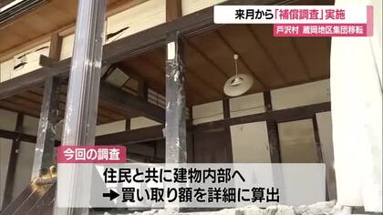 「ネジをどんどん巻いて進めていく」　5月から移転補償額の算定に向け立ち会い調査実施　山形・戸沢村蔵岡