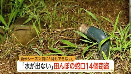 新米づくりの大事な時期に「何もできない」　水田の蛇口の盗難相次ぎ、水を入れられない事態　茨城県は樹脂製への交換呼びかけ