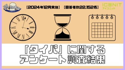 【2024年12月実施】【回答者数22,152名】「タイパ」に関するアンケート調査結果