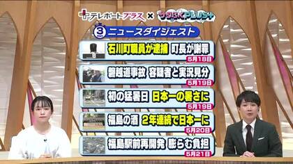 《福島の一週間をニュースで振り返る》5月18日～　暑さと金賞受賞数で日本一に