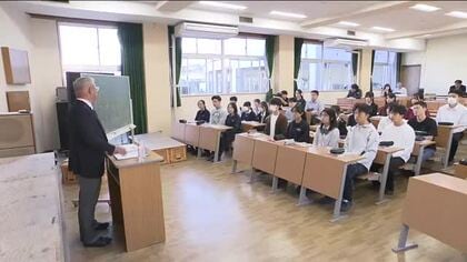 建設現場で働くプロが特別講義　高校生に「働くことと健康」について伝える　学び深める　福島