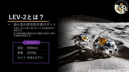 快挙】タカラトミーなど開発の月面探査“変形ロボ”が3つの世界初