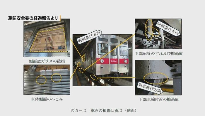 運輸安全委員会の経過報告より