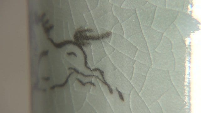 大堀相馬焼の特徴でもある青ひび