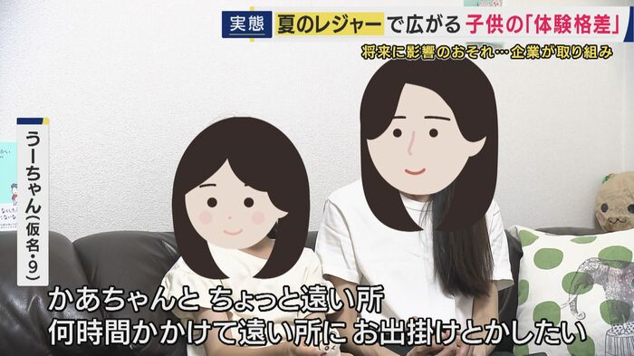 かなえさん（仮名）・うーちゃん（仮名）親子