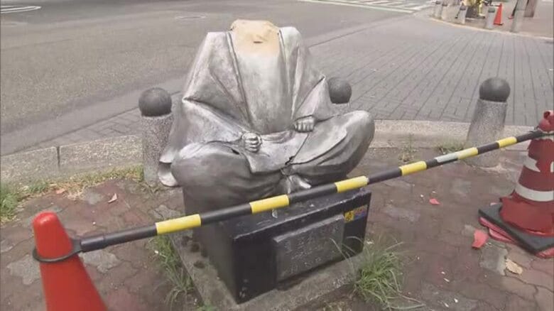 名古屋の秀吉像の首を酔って折ったか　出張中の愛媛県警の警察官ら２人を書類送検の方針【愛媛】｜FNNプライムオンライン
