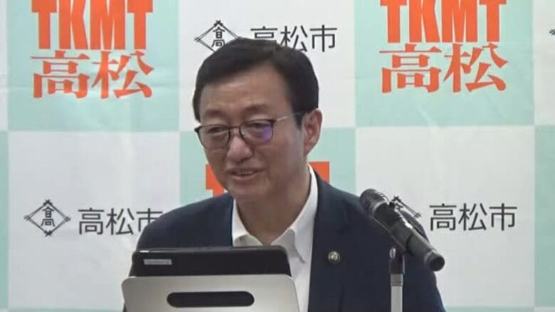 高松市・大西市長が次回市長選への不出馬を表明「市政の推進を次のリーダに託すことを決断した」【香川】｜FNNプライムオンライン