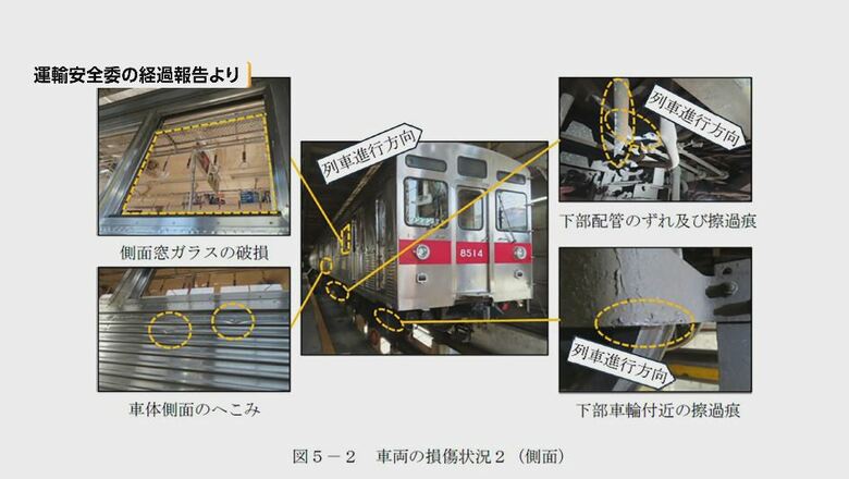 運輸安全委員会の経過報告より