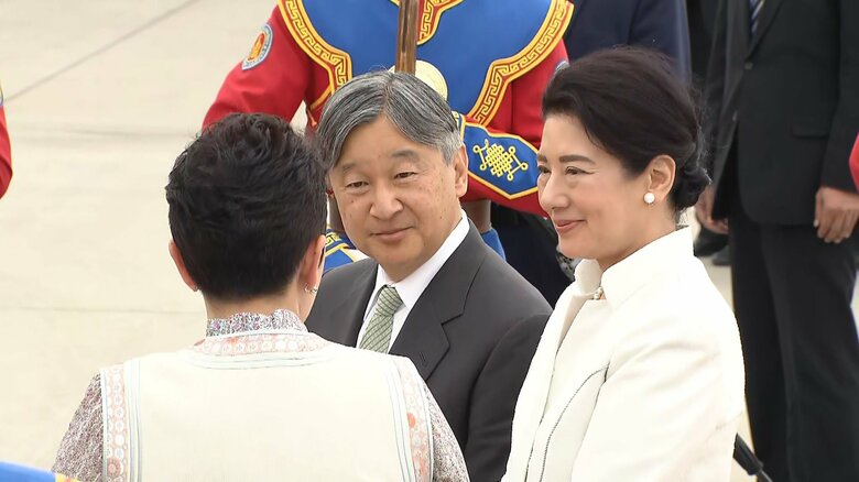 モンゴル公式訪問の全日程を終え、帰国の途につかれた両陛下