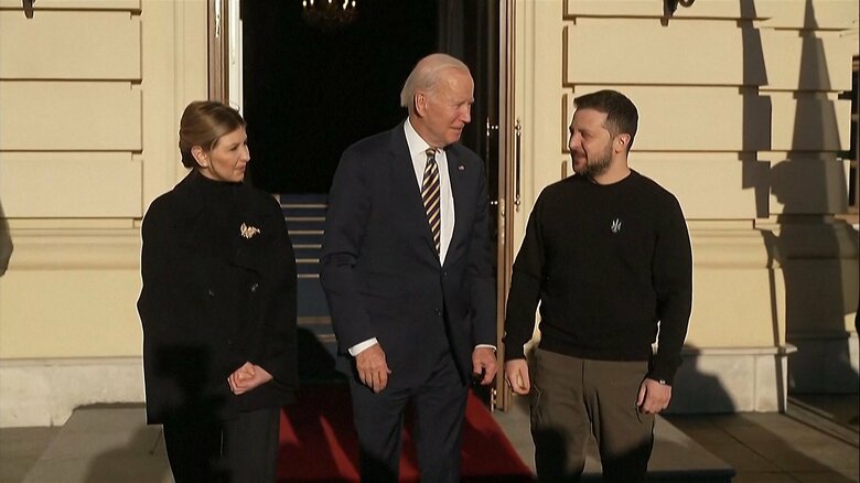キーウを電撃訪問したバイデン大統領