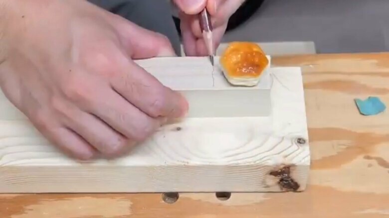 パイの実を再現した作品の制作工程2