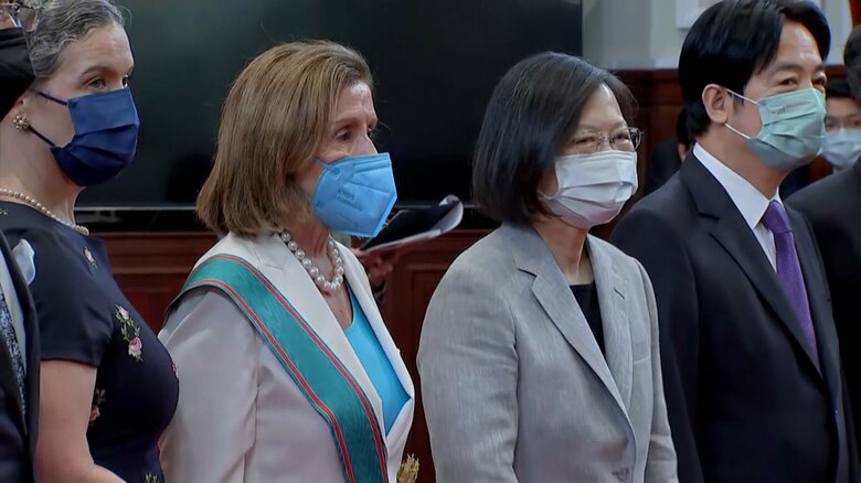 2022年8月に台湾を訪問したアメリカのペロシ下院議長