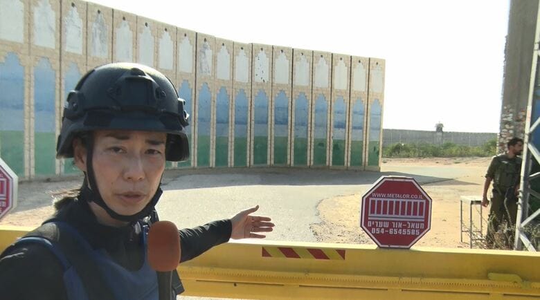 実際のガザとの境界はさらに奥に