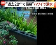 “過去20年で最悪“洪水がハワイ直撃　周辺地域一帯が水没し230人以上救助　ダム決壊のおそれも