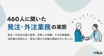 約6割の発注担当者が失敗経験あり。要因は「発注先選定の時間不足」と「業界知識不足」が中心|比較ビズ