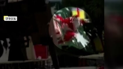 設置中のツリーが転倒　間一髪で逃げるサンタ作業員　「景色を見たかった」36階ビルのクレーン先端に15歳少年…7時間後に保護