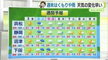 静岡もソメイヨシノが満開発表　あす金曜は絶好のお花見日和に　週末は【静岡・ただいま天気　4/2】