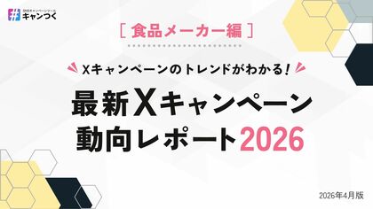 食品メーカーのXキャンペーン事例を最新版に更新！無料公開中【キャンつく】