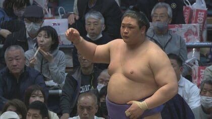 朝乃山「前に出る相撲をとれた」石川の欧勝海を圧倒して雪辱の今場所初