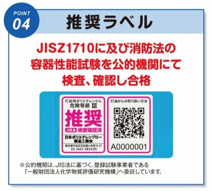 推奨ラベル(提供:日本ポリエチレンブロー製品工業会)