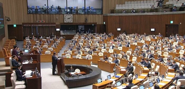 『犬肉禁止法』を可決した国会本会議(2024年1月9日)