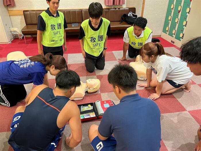 AEDの使い方を習得する講習会