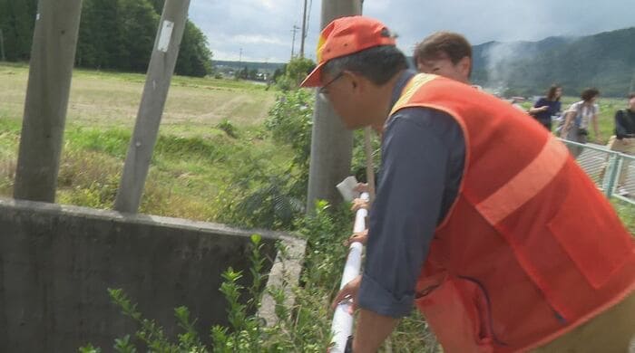 県の職員や警察、猟友会、市町村職員が出没の際の対応を確認(松川村)