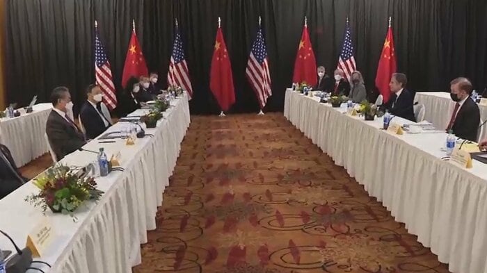 アラスカで開催された米中外交トップ会談