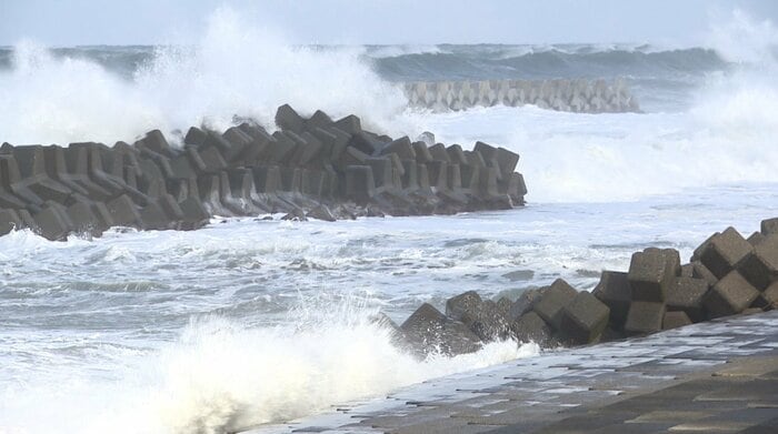 入善町の海岸(1月25日撮影)