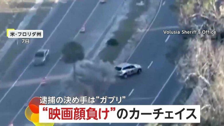 “映画顔負け”10分間のカーチェイス　逆送で逃走…停車中の車に衝突も　逮捕の決め手は“ガブッ！”警察犬にかまれ御用　アメリカ・フロリダ州｜FNNプライムオンライン