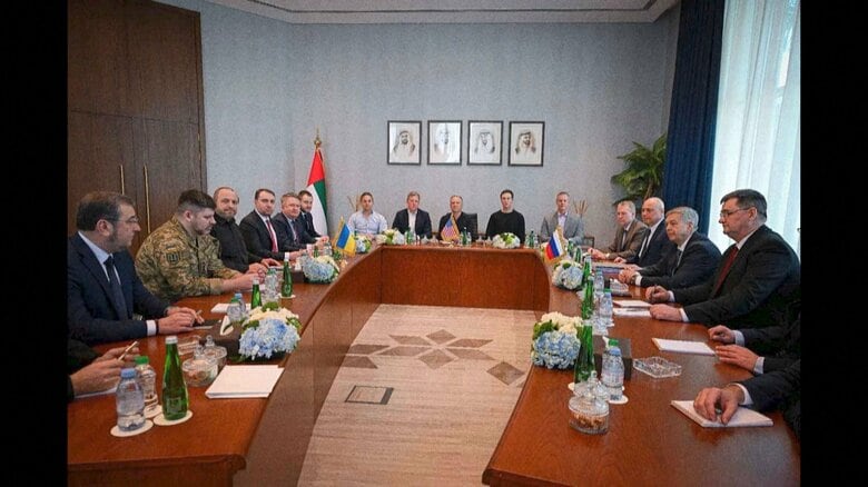 ウクライナ・ロシア・アメリカの3カ国高官協議終了　ゼレンスキー氏「建設的」も領土問題で進展なし｜FNNプライムオンライン