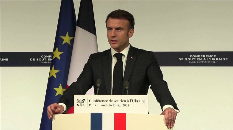 仏大統領　ウクライナへの地上部隊派遣「排除されるべきではない」｜FNNプライムオンライン