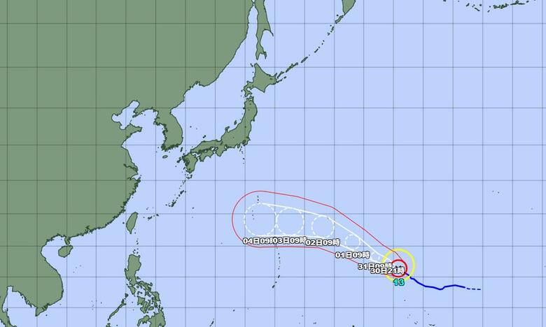 【台風情報】猛烈な勢力の台風13号の進路と影響は？晴れ予想でも安心できない…気象予報士「台風接近で来週は猛烈な暑さに」｜FNNプライムオンライン