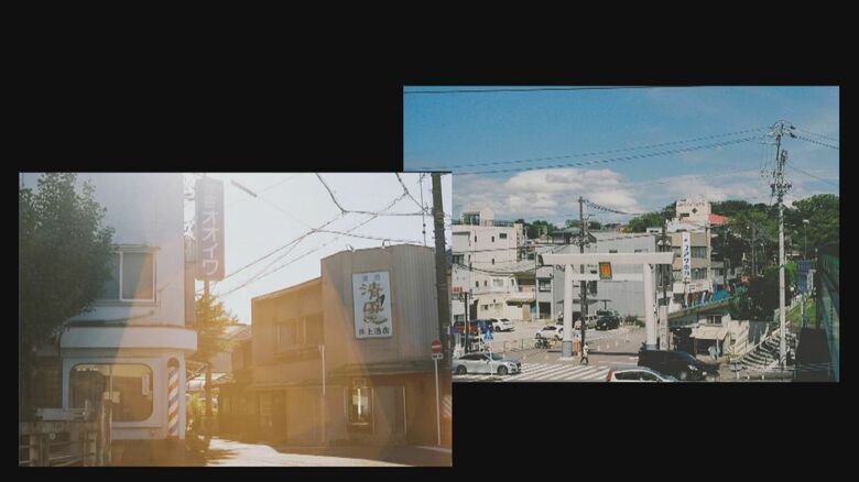 ジブリっぽいと感じた瀬戸の写真に「となりのせとまち」とつけてSNS投稿