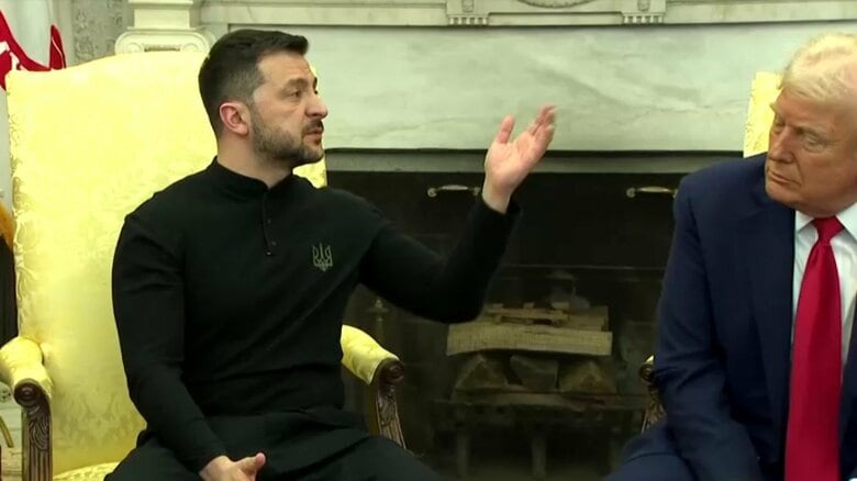 記者からなぜスーツを着てこないのか問われ「戦争が終われば着る」と答えたゼレンスキー大統領