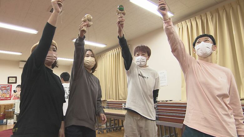 眞喜志さん：けん玉は「悪いところが１つも見つからない」