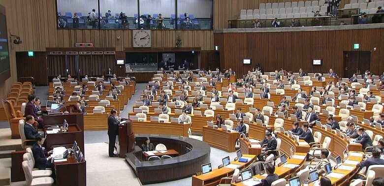 『犬肉禁止法』を可決した国会本会議（2024年1月9日）