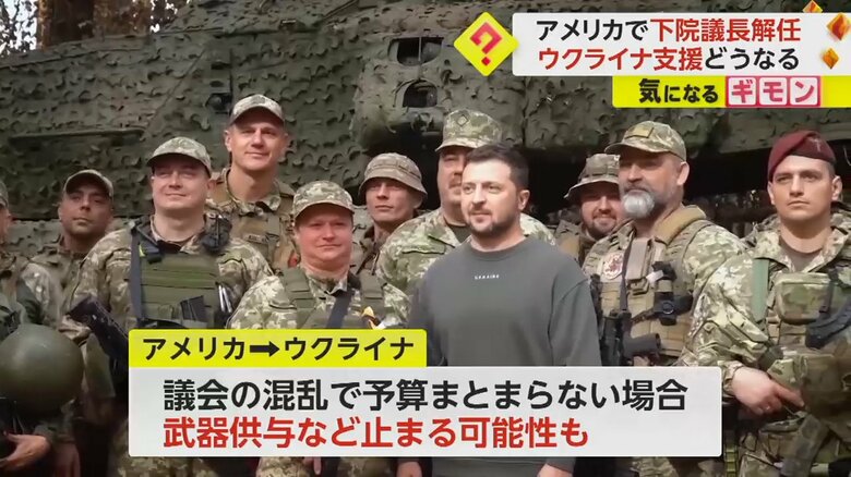 アメリカ議会が混乱し、予算がまとまらなければ、武器供与などが止まる可能性も