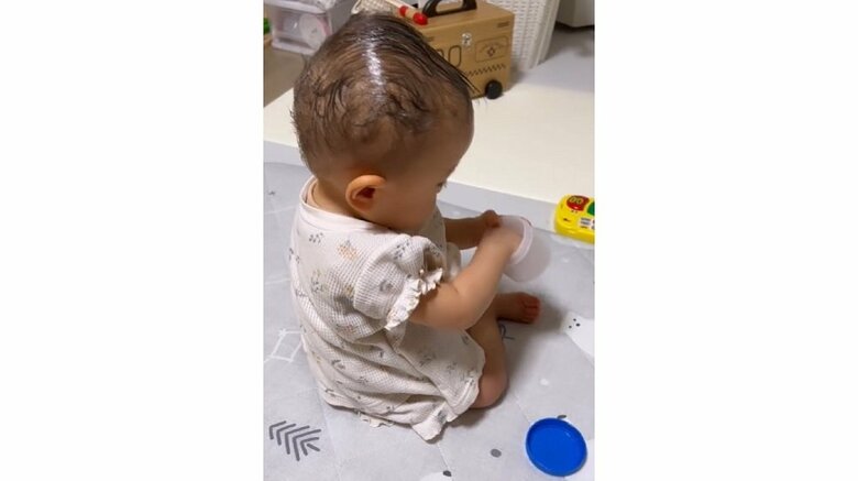 しっかり持っていた容器は無事に回収できたという