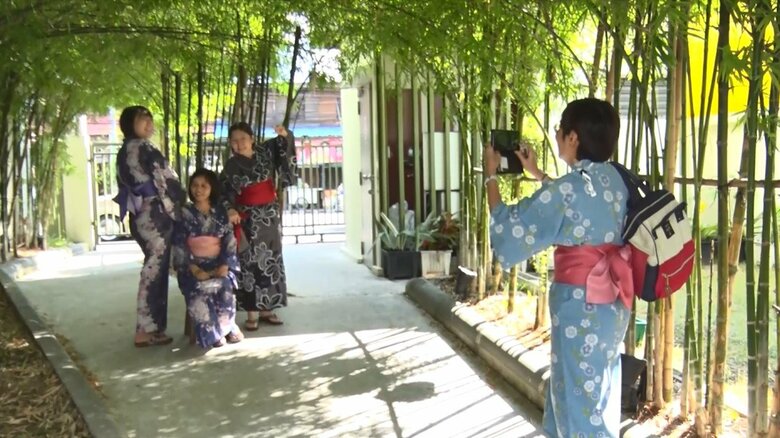 浴衣を着られるサービス提供で「まるで日本にいるようだ」と人気スポットに