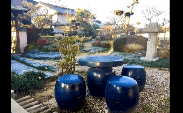 豪雨前の野口さんの自宅の庭