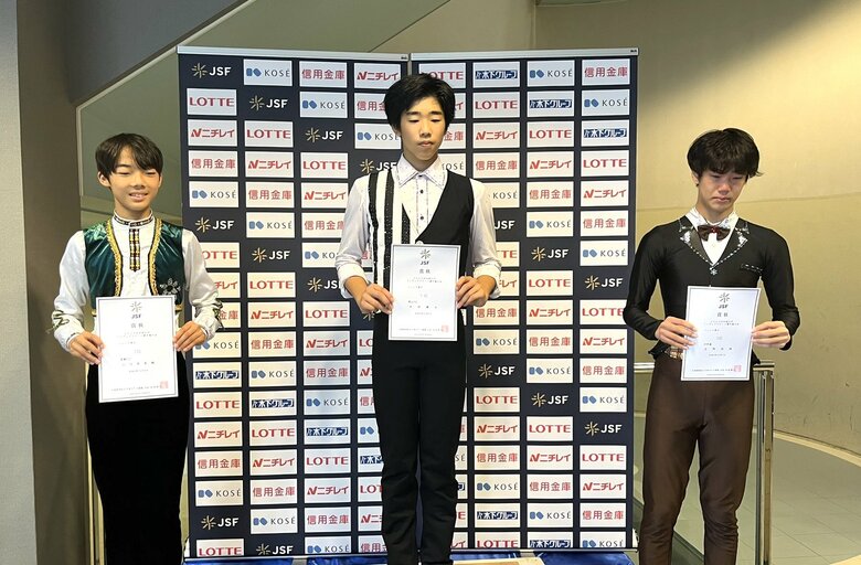 ジュニア男子表彰台（中四国九州選手権）