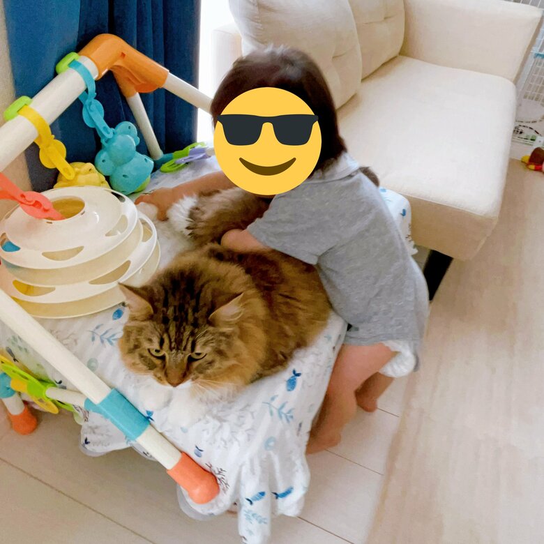 2022年の息子さんとルーナちゃん