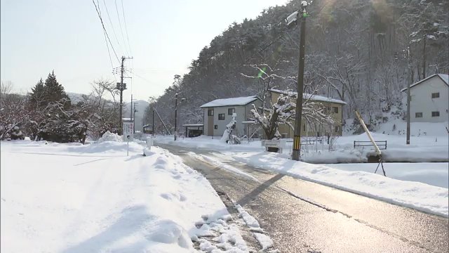 1月14日にクマが目撃された会津美里町簗場上