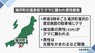 湯沢町の中心温泉街にクマ　宿泊客が襲われ腕に軽傷　クマはその後逃げる【新潟・湯沢町】