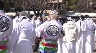 もち米50俵使い重さは約4トン…10日の国府宮はだか祭を前に祭りのシンボル『大鏡餅』の奉納 愛知県稲沢市